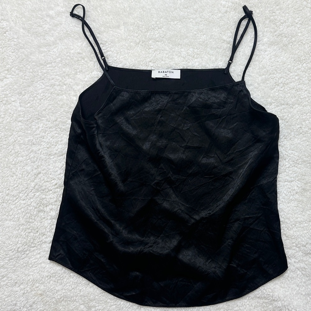 ARITZIA BABATON SATIN TANK TOP — XS